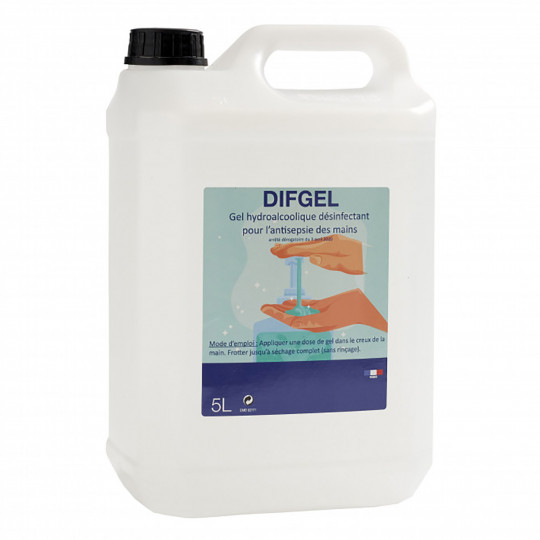 Gel hydroalcoolique désinfectant - 5L