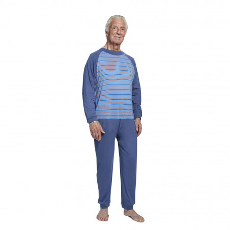 Pyjama grenouillère long à carreaux pour adulte Benefactor