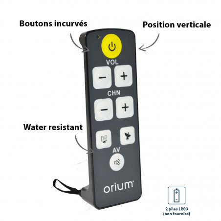 Télécommande universelle simplifiée pour malvoyants sur Sollies-Pont près  de La Crau - ORTHO MEDICAL SANTE