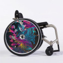 Flasque fauteuil roulant modèle Encre fleur Flasque fauteuil roulant modèle Encre fleur