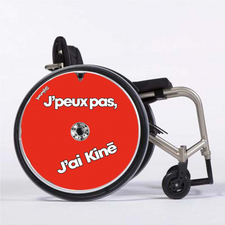 Flasque fauteuil roulant modèle Kiné rouge