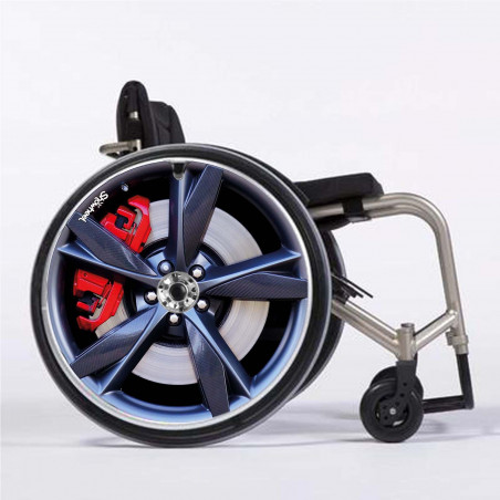 Flasque fauteuil roulant modèle Enjoliveur Jaguar