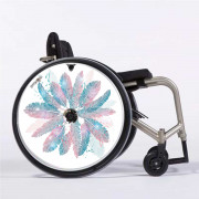 Flasque fauteuil roulant Plumes bleues - Mobilité - Tous ergo