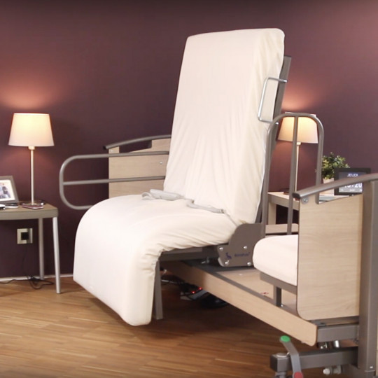 Lit médicalisé rotatif Rotoflex basic plus et relève pieds