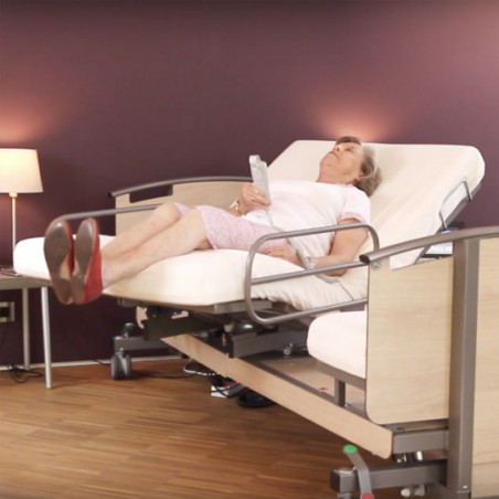 Lit médicalisé rotatif Rotoflex basic plus et relève pieds