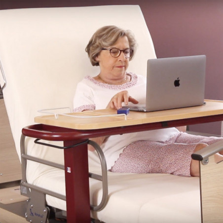 Lit médicalisé rotatif Rotoflex basic plus et relève pieds
