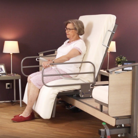 Lit médicalisé rotatif Rotoflex basic plus et relève pieds