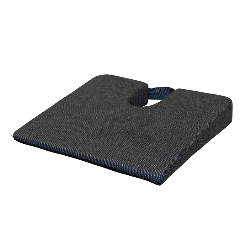 Coussin compensé pour coccyx - Noir - 38 cm