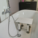 Tabouret de bain pour baignoire avec ventouses