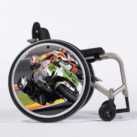 Flasque fauteuil roulant modèle Moto GP