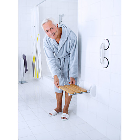 Siège de douche rabattable Bamboo