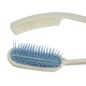 Brosse et peigne avec longue poignée (lot de 2)