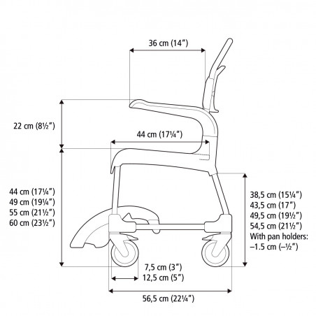 Chaise de douche et de toilettes Clean