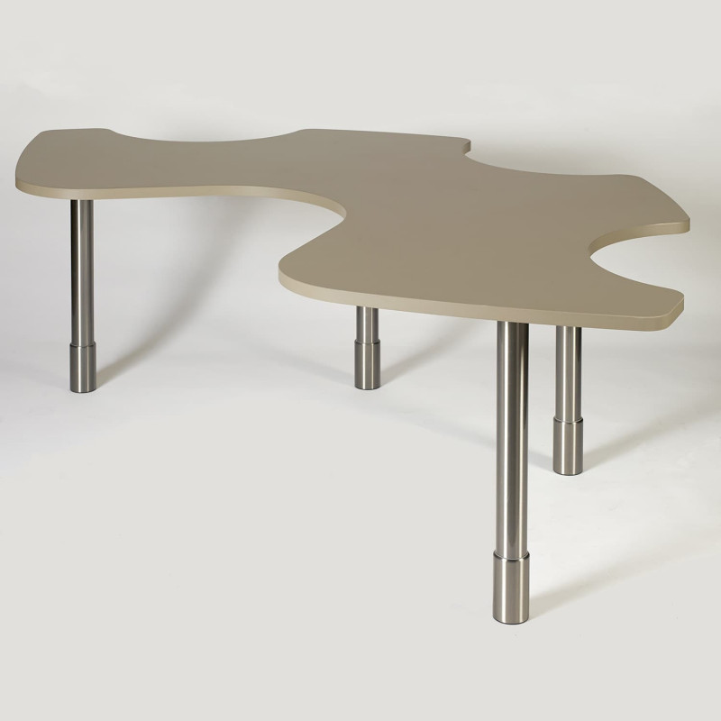 Table d'activité PMR 3+1 - Pierre de Lune - 121,2 cm