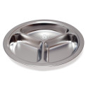 Assiette ronde à compartiments