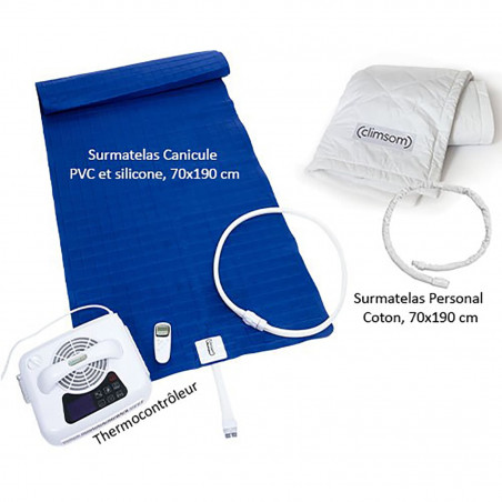 Pack canicule - 2 surmatelas rafraichissants et chauffants
