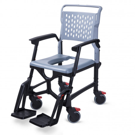 Fauteuil roulant de douche et chaise percée Bathmobile