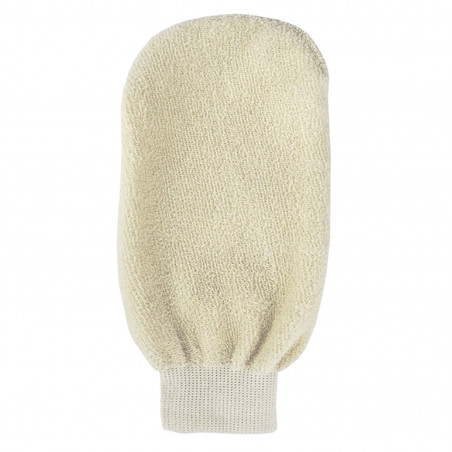 Gant nettoyant peaux sensibles en coton bio