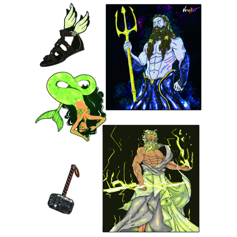 Stickers pour fauteuil Vein'Art Manga et Mythologie