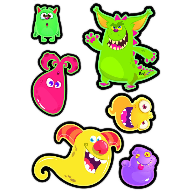 Stickers pour fauteuil Vein'Art animaux et monstres