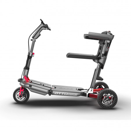 Scooter électrique pliable blanc Atto en aluminium