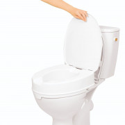 Rehausseur de toilette avec abattant - 10 cm 