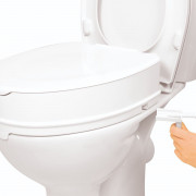 Rehausseur de toilette avec abattant - 10 cm 