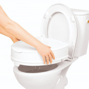Rehausseur de toilette avec abattant - 10 cm 