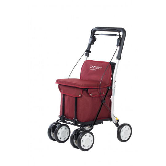 Carlett - Chariot de courses, Chariot de supermarché pliable avec