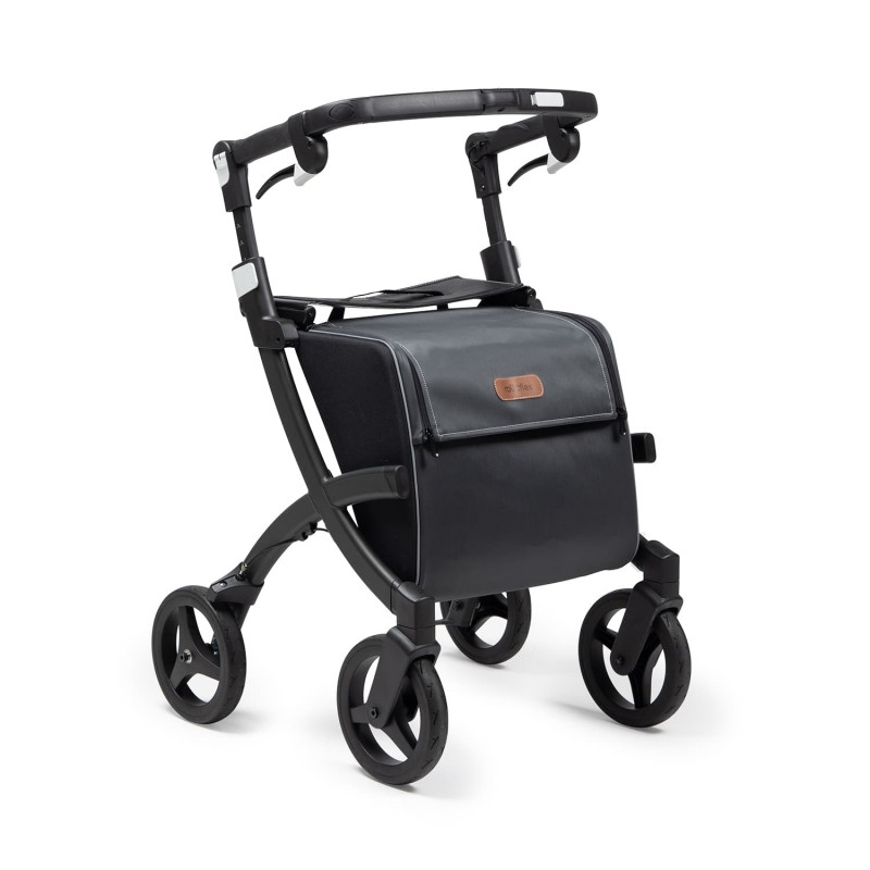 Chariot de courses déambulateur Rollz Motion Flex - Noir