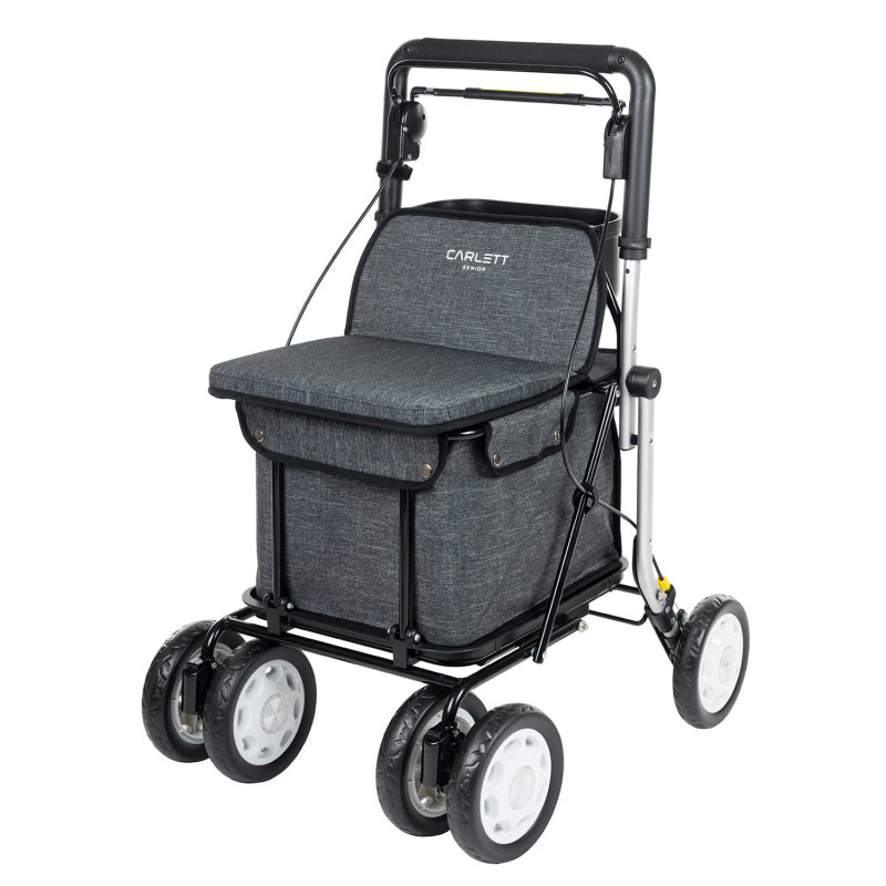 Chariot de courses déambulateur Lett900 - Gris - 58 cm