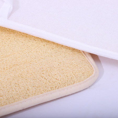 Gant mural exfoliant en fibres naturelles