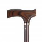 Canne en aluminium poignée érable Fayet