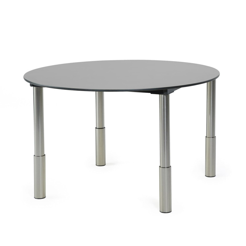 Table ronde 4 places à hauteur variable Vari'Table - Prune - 77 à 87 cm