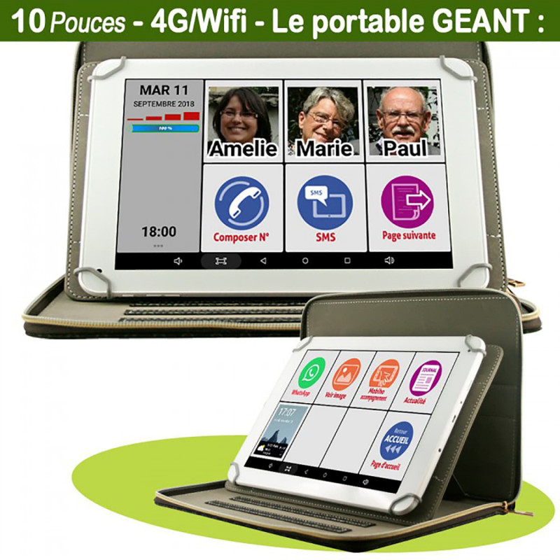 Téléphone portable facile pour personne âgée