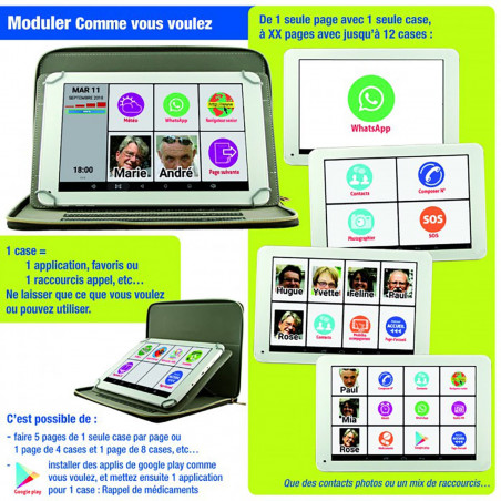 Téléphone-Tablette mobile XXL 10 pouces - Tous Ergo