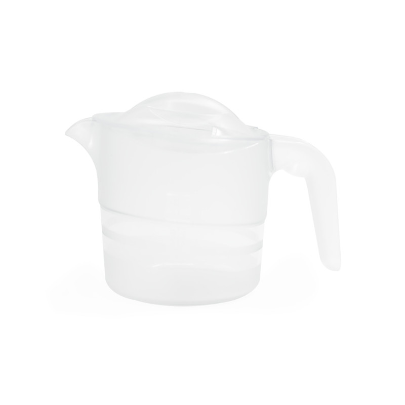 Pichet empilable avec couvercle - Transparent - 12,5 cm