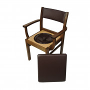 Chaise percée en bois Nordencare