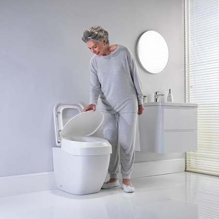 Rehausseur WC à serrer 10cm Invacare - Réhausseur wc et cadre toilettes