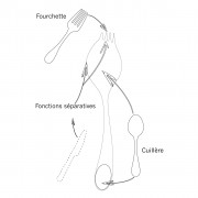 Cuillère fourchette Georgette végétale