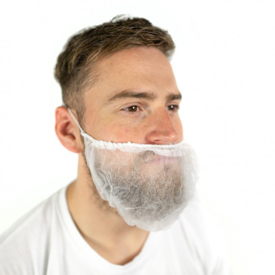 Lot de 100 masques à barbe - Hygiène et Soins - Tous Ergo