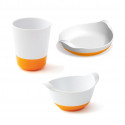 Assiette + Bol + Verre antidérapants Orange