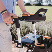 Dossier pour déambulateur aluminium Saljol