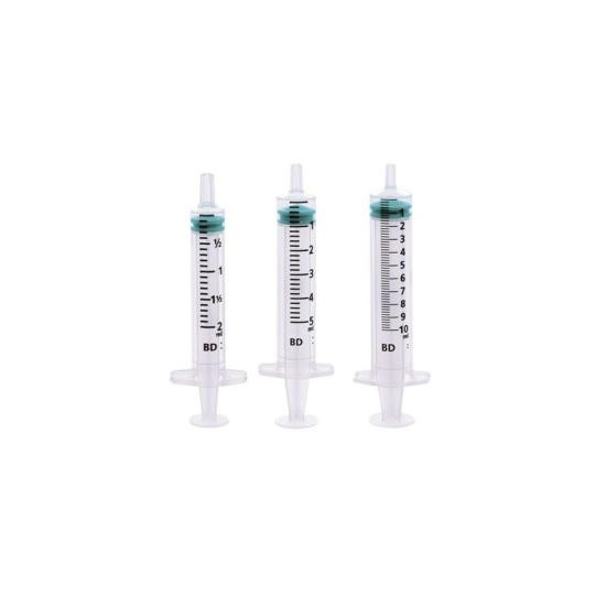 Seringues 3 pièces BD Emerald stériles nues - 10 ml - boîte de 100