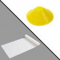 Ouvre bocaux jaune + tapis anti-glisse Ouvre bocaux jaune + tapis anti-glisse