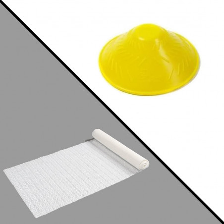 Ouvre bocaux jaune + tapis anti-glisse
