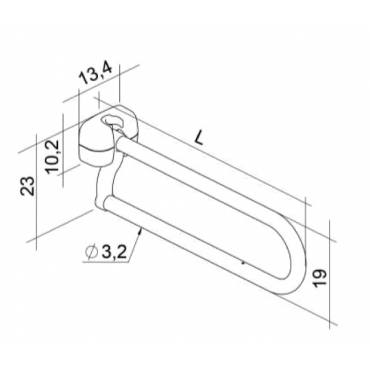 Barre d'appui relevable