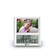 Horloge LCD simplifiée avec cadre photo VISO 5