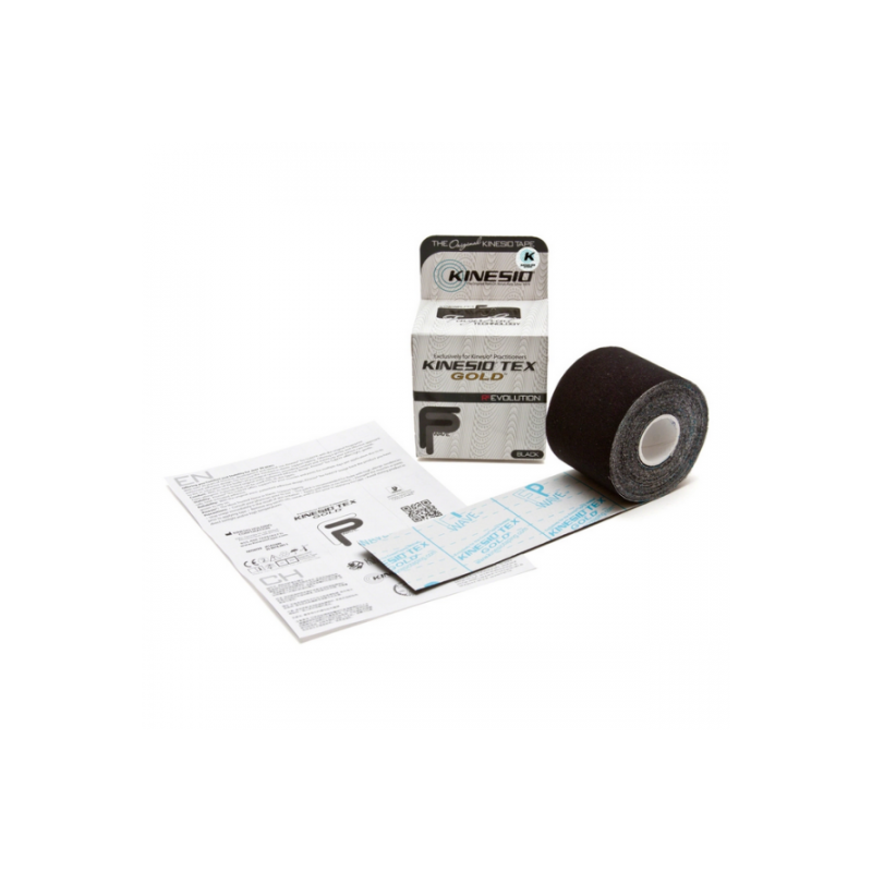 Bande de taping - noir - 5 cm x 5 m - Taille : 5 cm x 5 m - Noir - 5 cm x 5 m