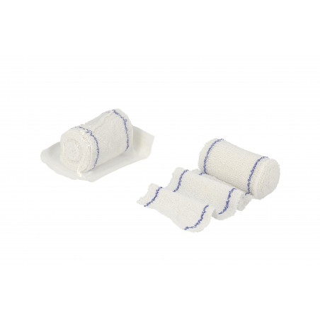 Lot De 9 Bandages Élastiques Médicaux - 3 Tailles (5, 7, 10.5 Cm) X 4.5 M - Avec Clips Métalliques - 10